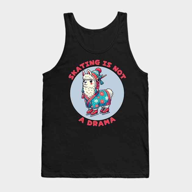 Ice skating llama Tank Top by Japanese Fever